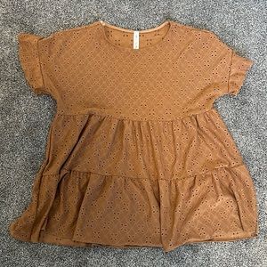 Babydoll eyelet top